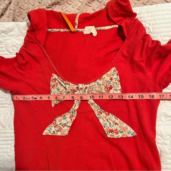 Anthropologie loungewear long sleeve hoodie sweatshirt size Large vintage style - Picture 9 of 10